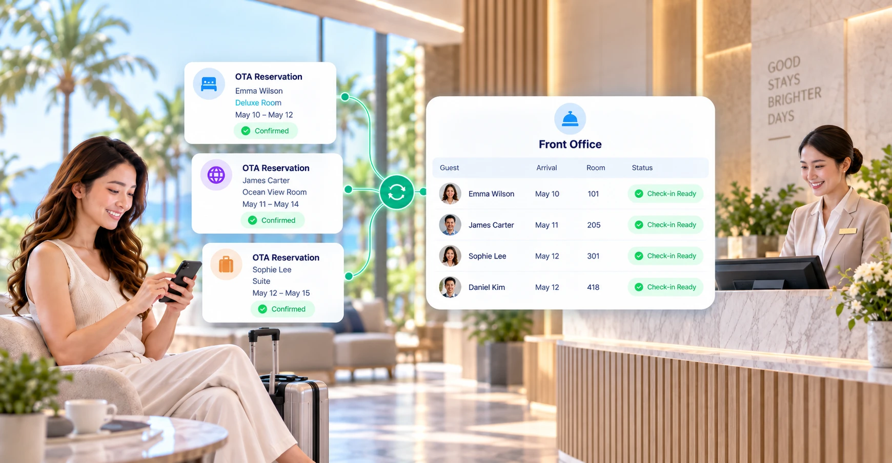 Bring OTA reservations into your hotel operation
