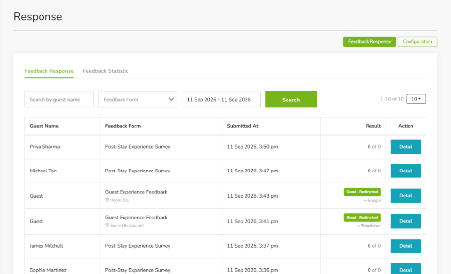 Turn guest feedback into better experiences.