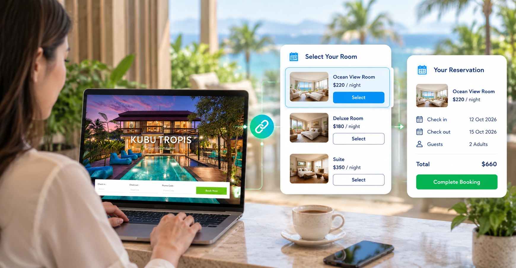 Connect your website with Booking Engine.