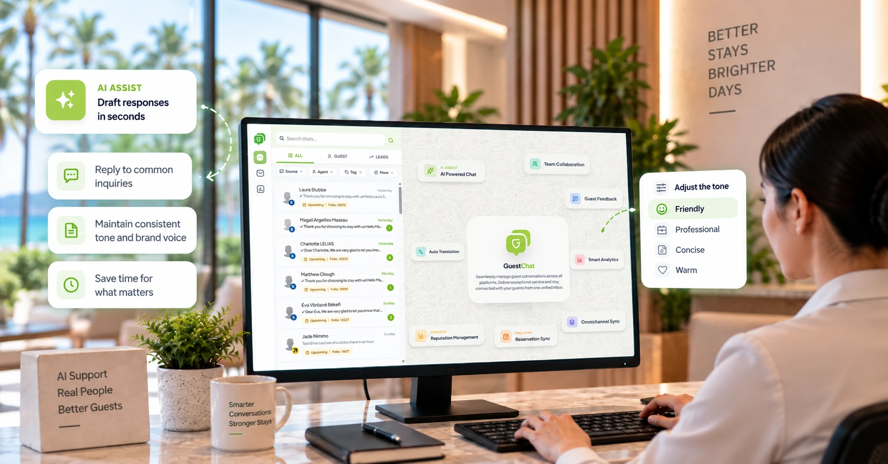 Support faster communication with AI.